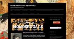 Desktop Screenshot of beforehomosexuals.com