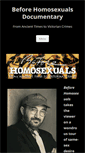 Mobile Screenshot of beforehomosexuals.com